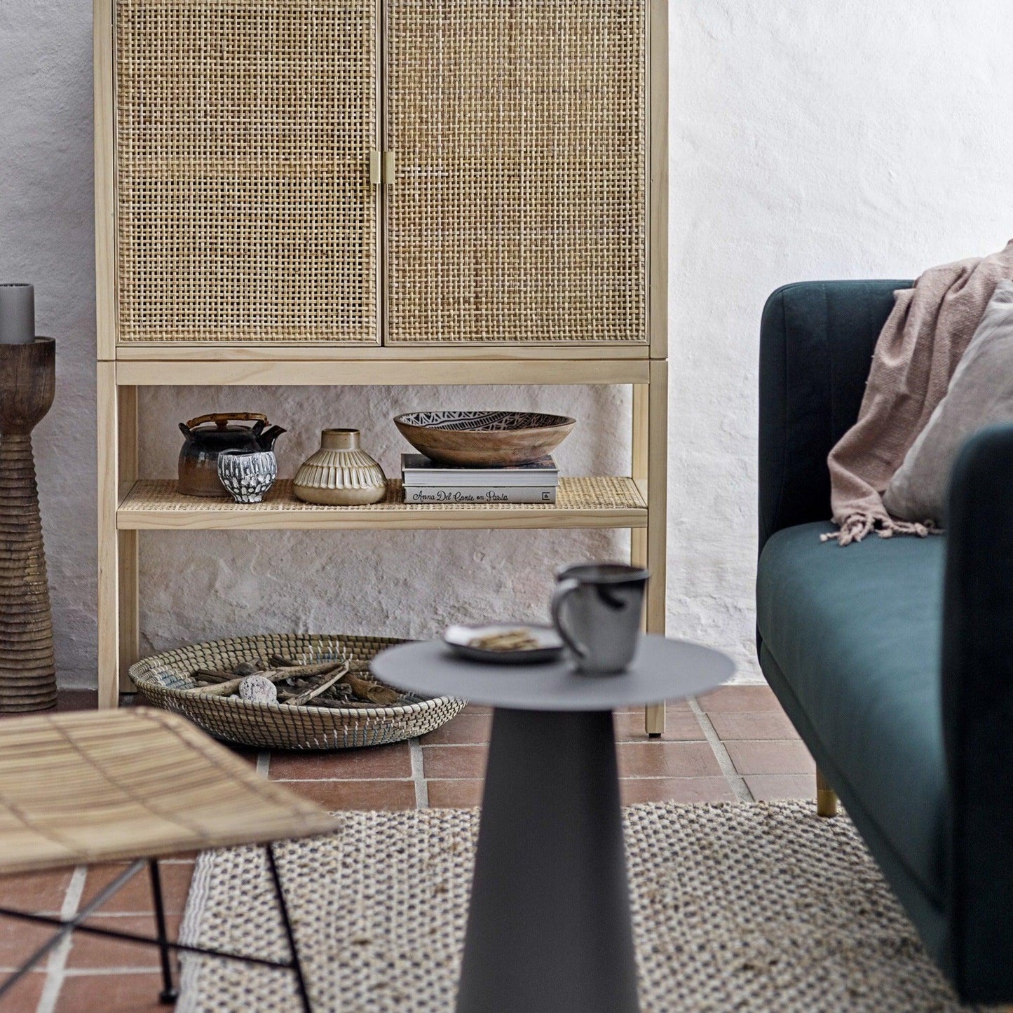 Green Polyester Sofa