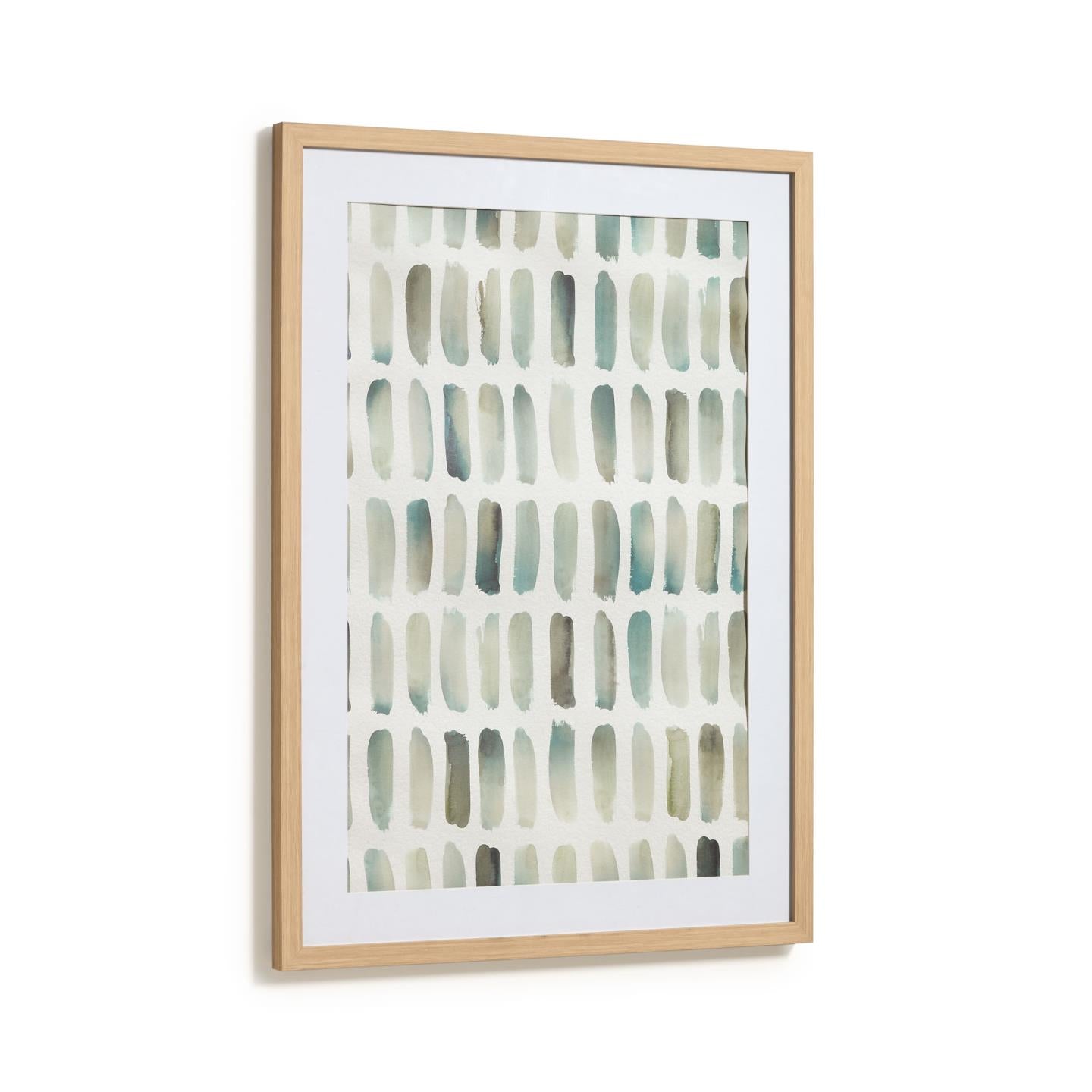 Green Squares Painted Paper