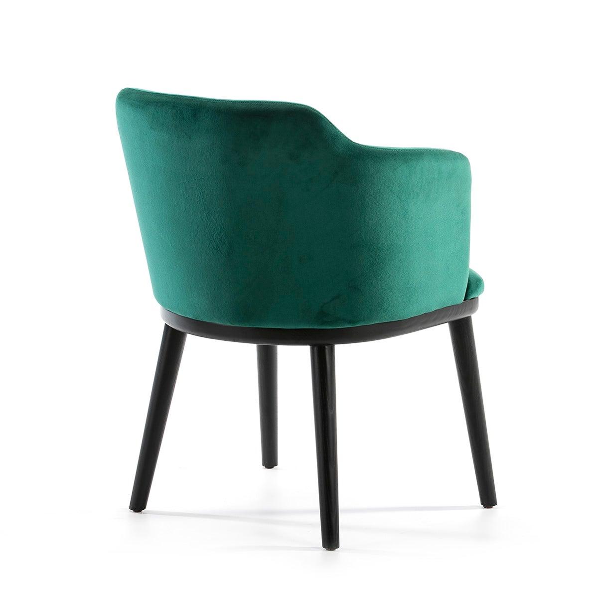 Green Velour Armchair