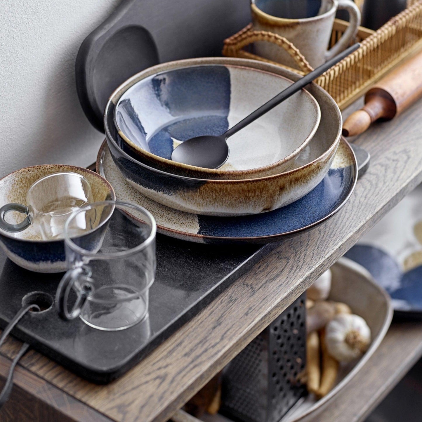 Grey Ceramic Bowl Set (x6)