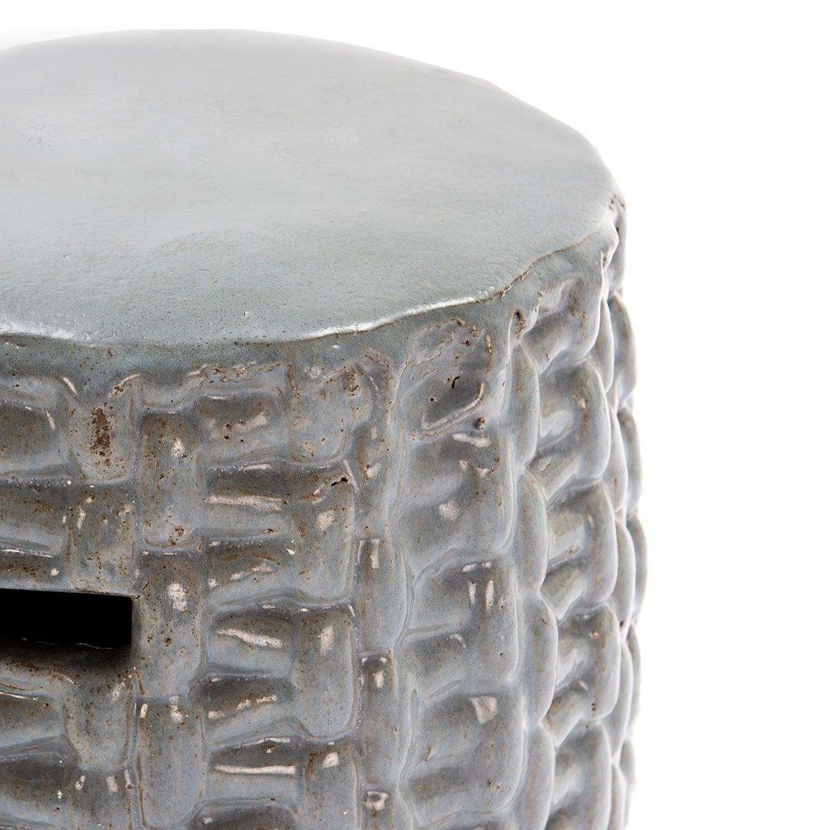 Grey Ceramic Stool