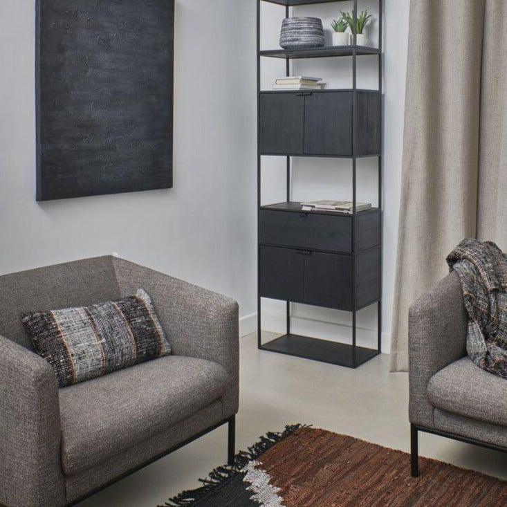 Grey Fabric Armchair