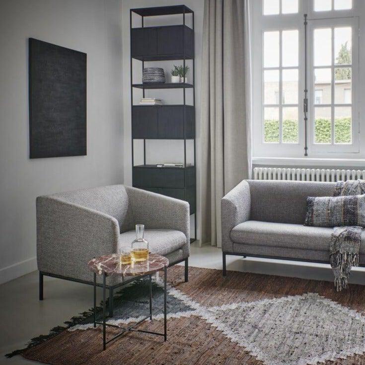 Grey Fabric Armchair