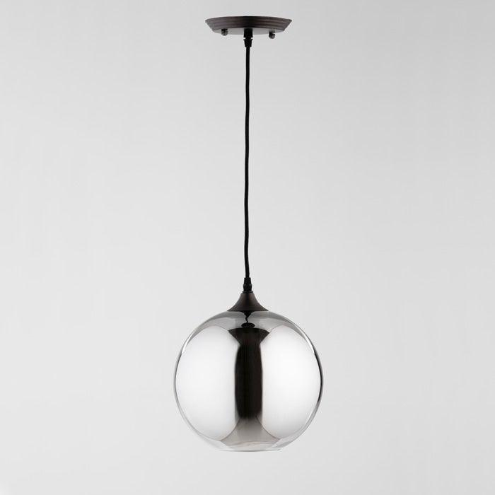 Grey Glass Ceiling Lamp
