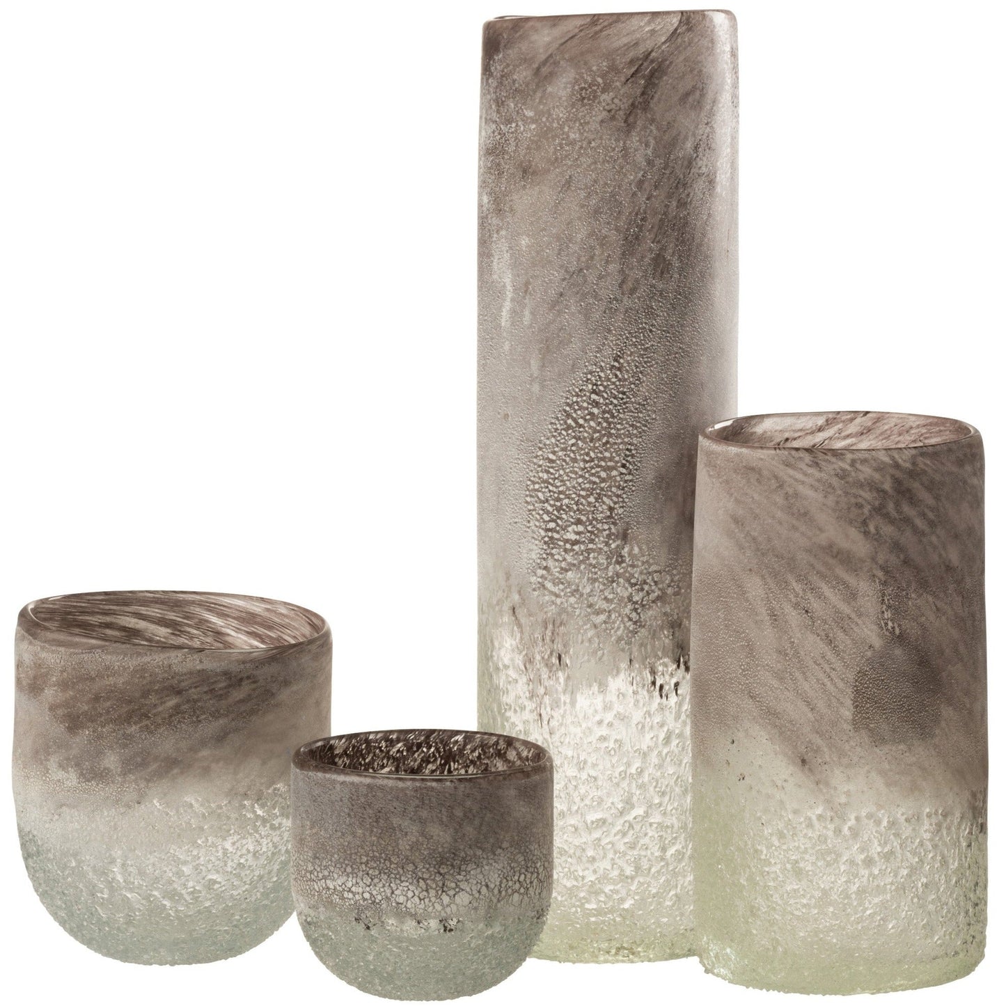 Grey Glass Vase