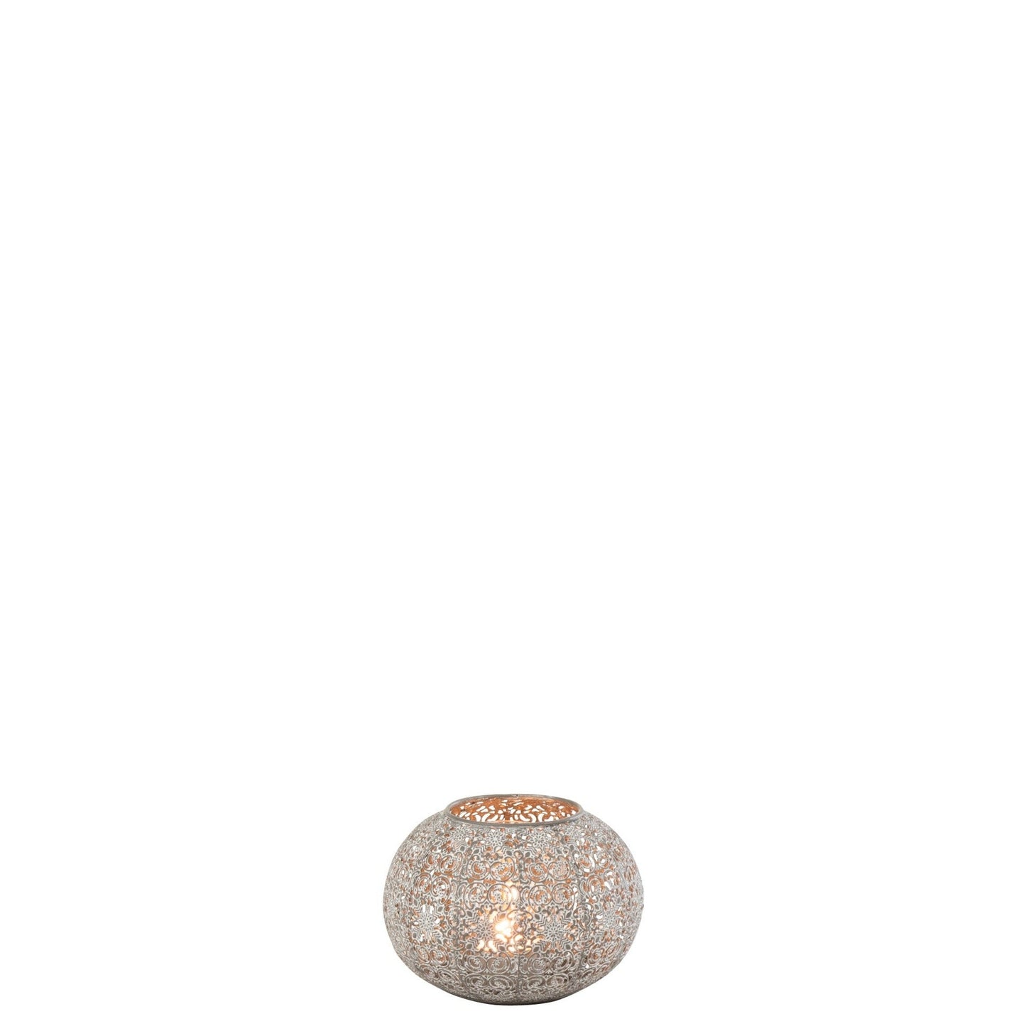 Grey Metal Tealight Holder