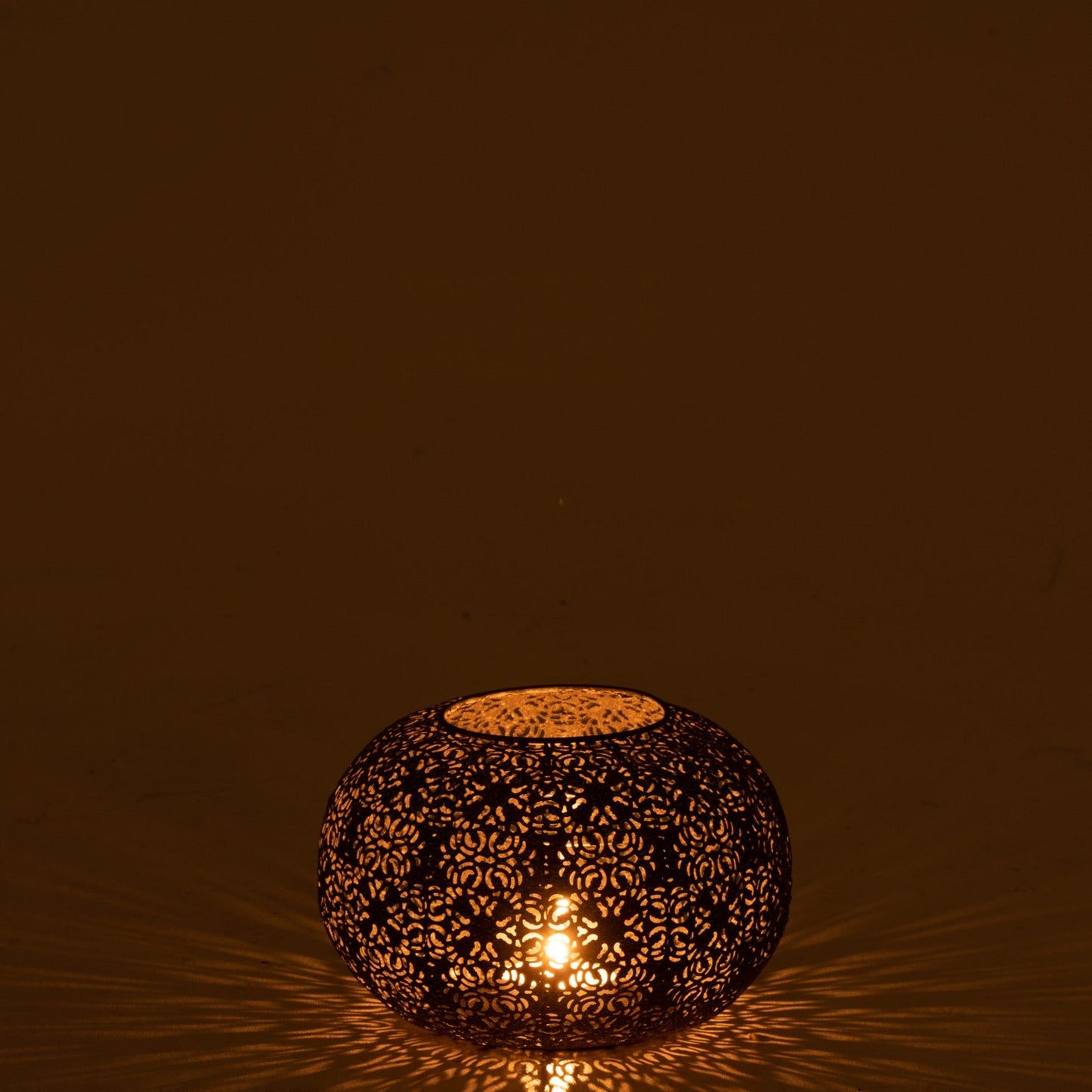 Grey Metal Tealight Holder