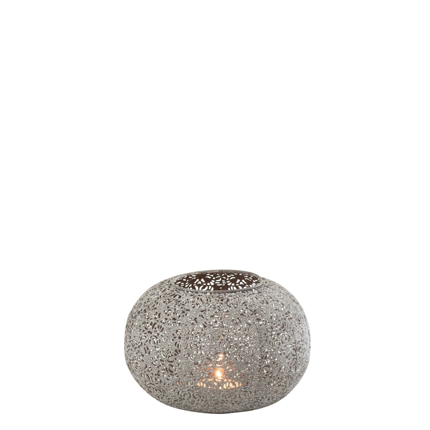 Grey Metal Tealight Holder