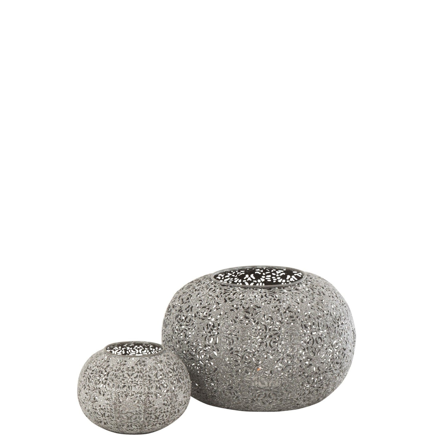 Grey Metal Tealight Holder