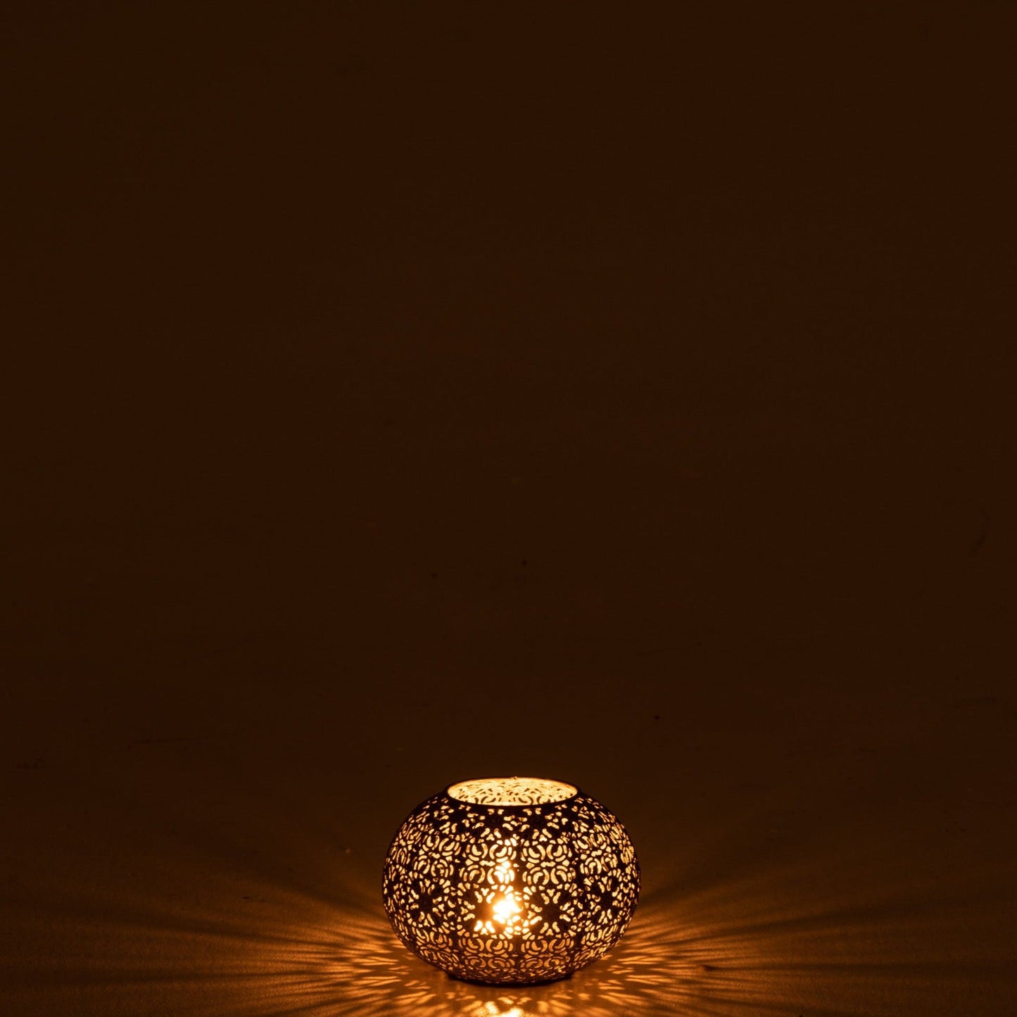 Grey Metal Tealight Holder