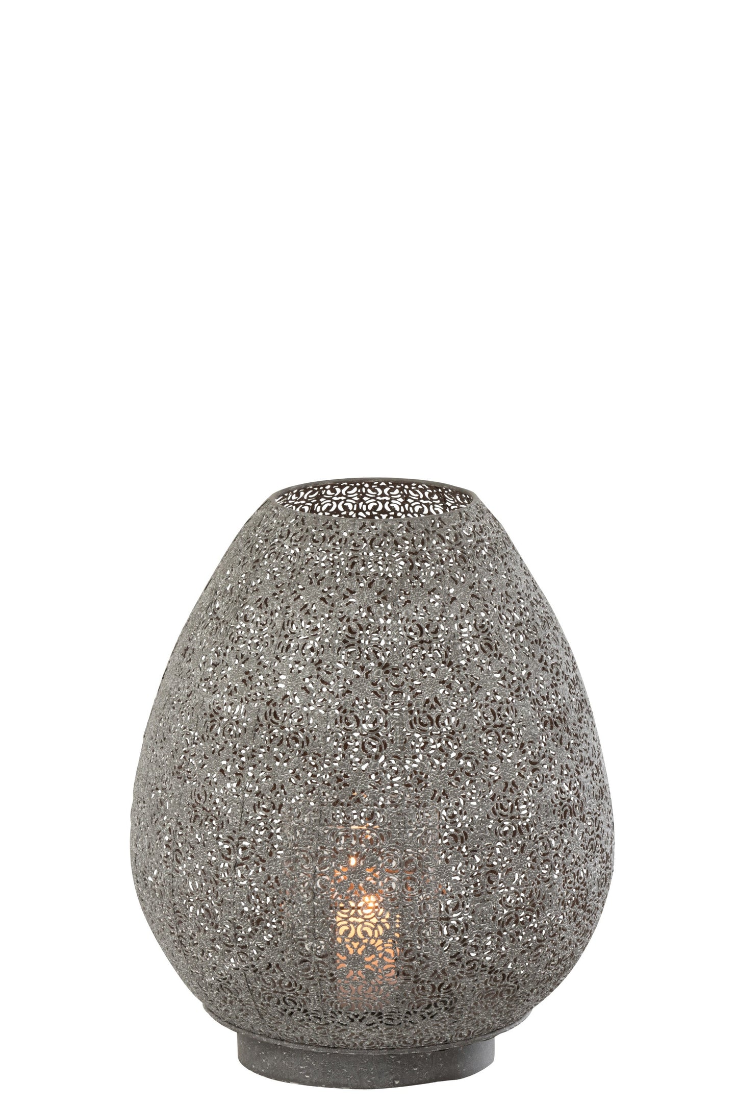Grey Metal Tealight Holder