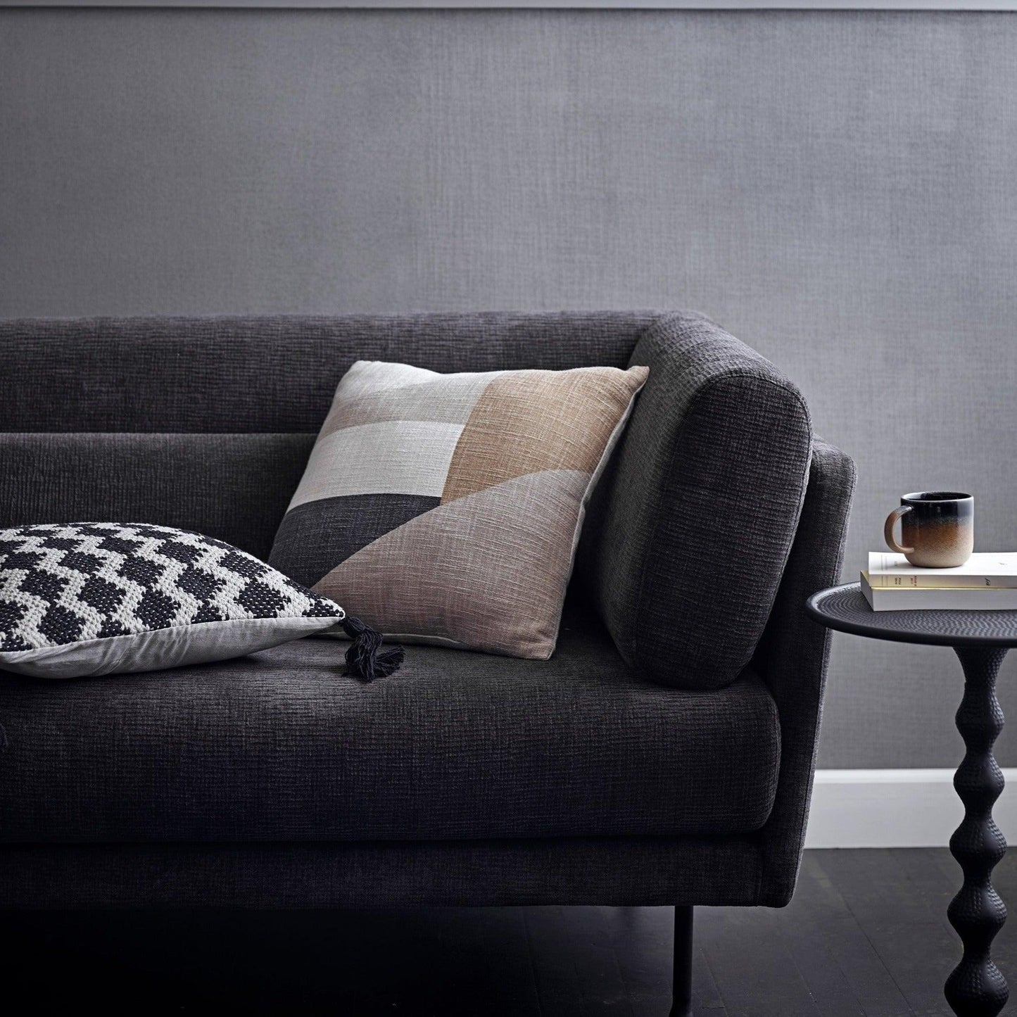 Grey Polyester Sofa