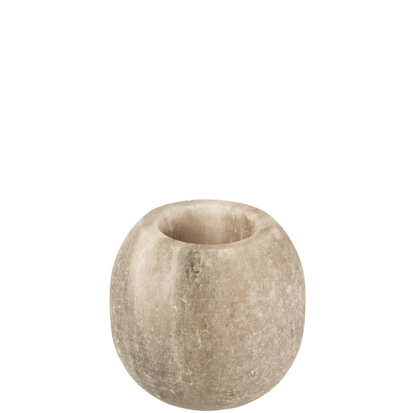 Grey Stone Candle Holder