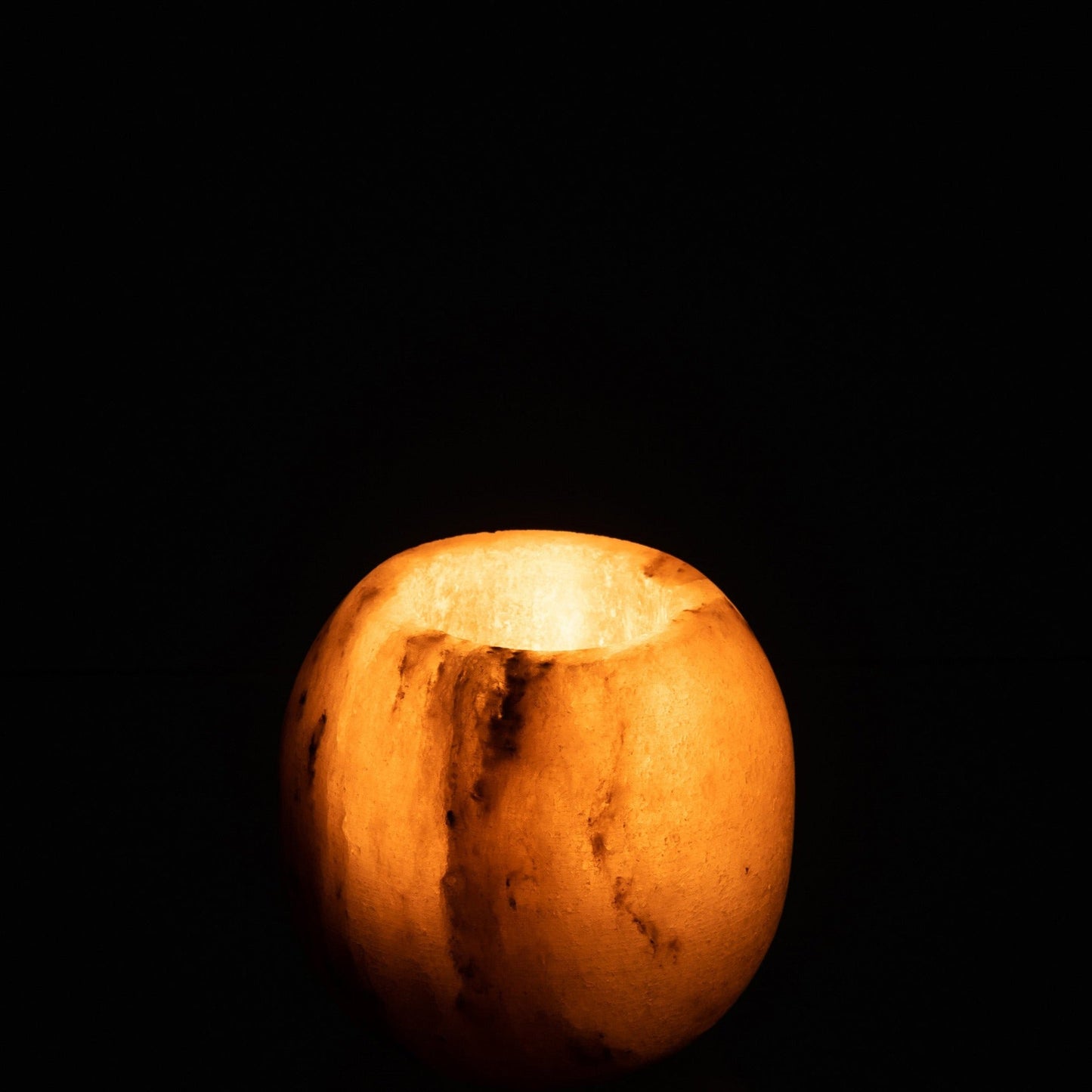 Grey Stone Candle Holder