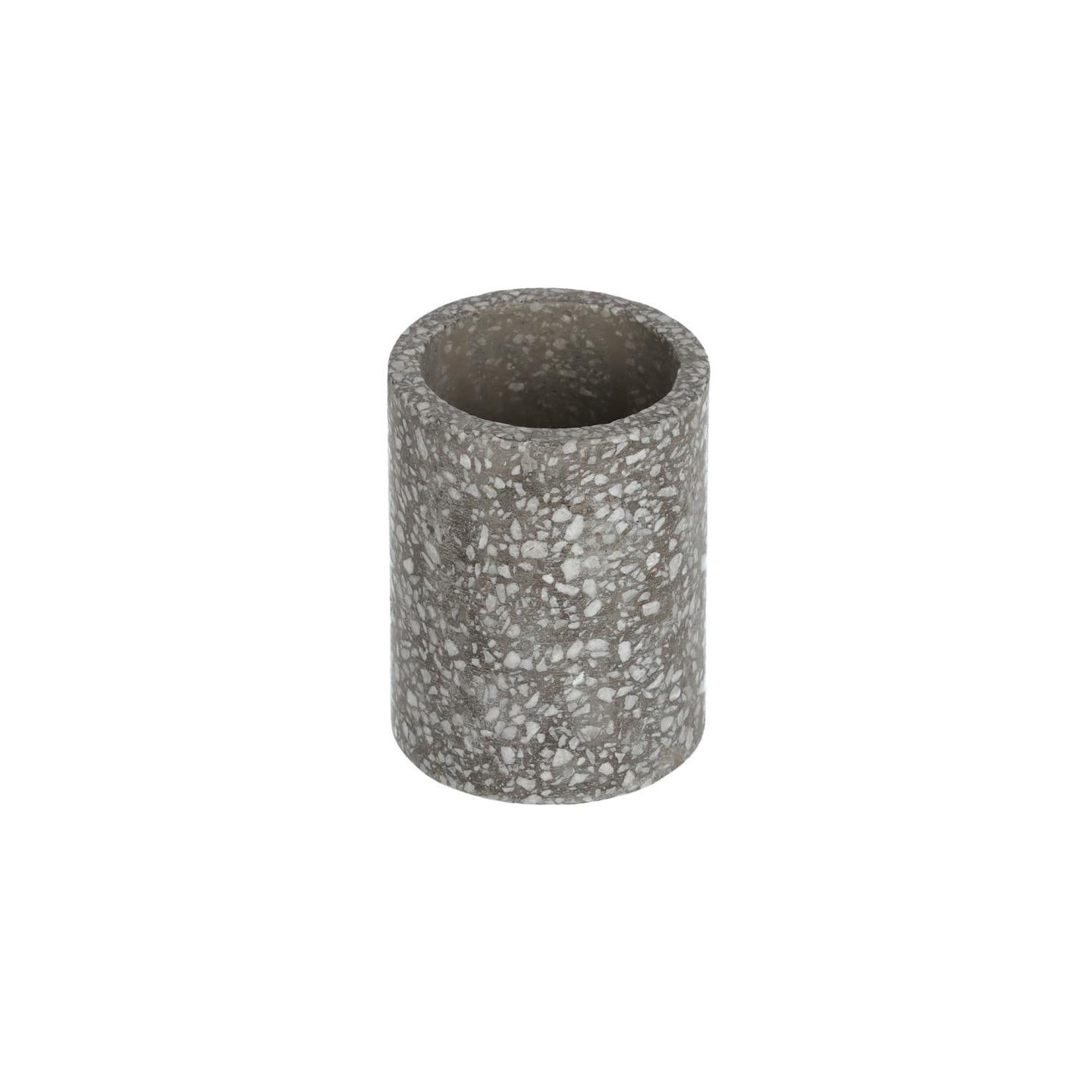 Grey Terrazzo Bathroom Cup
