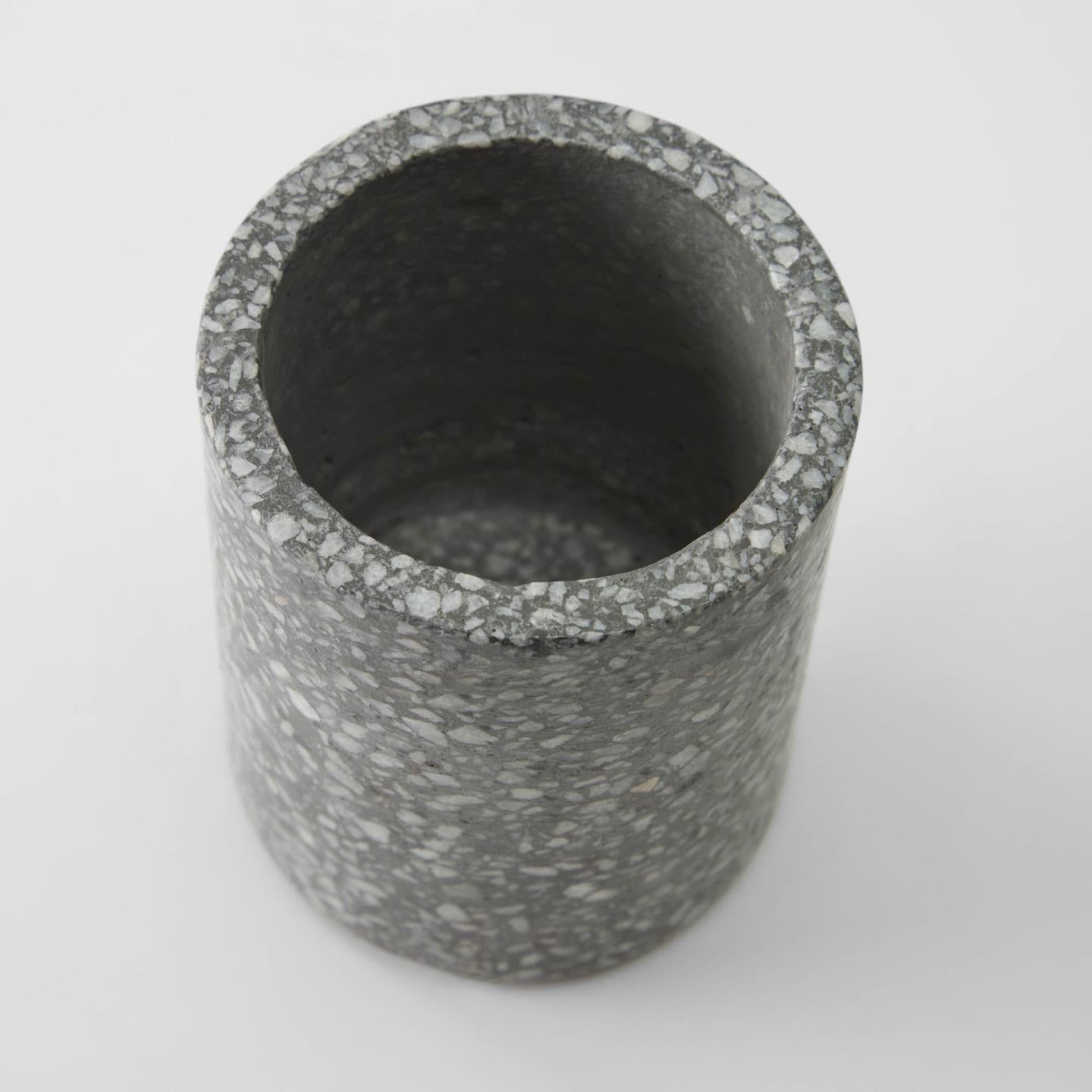 Grey Terrazzo Bathroom Cup