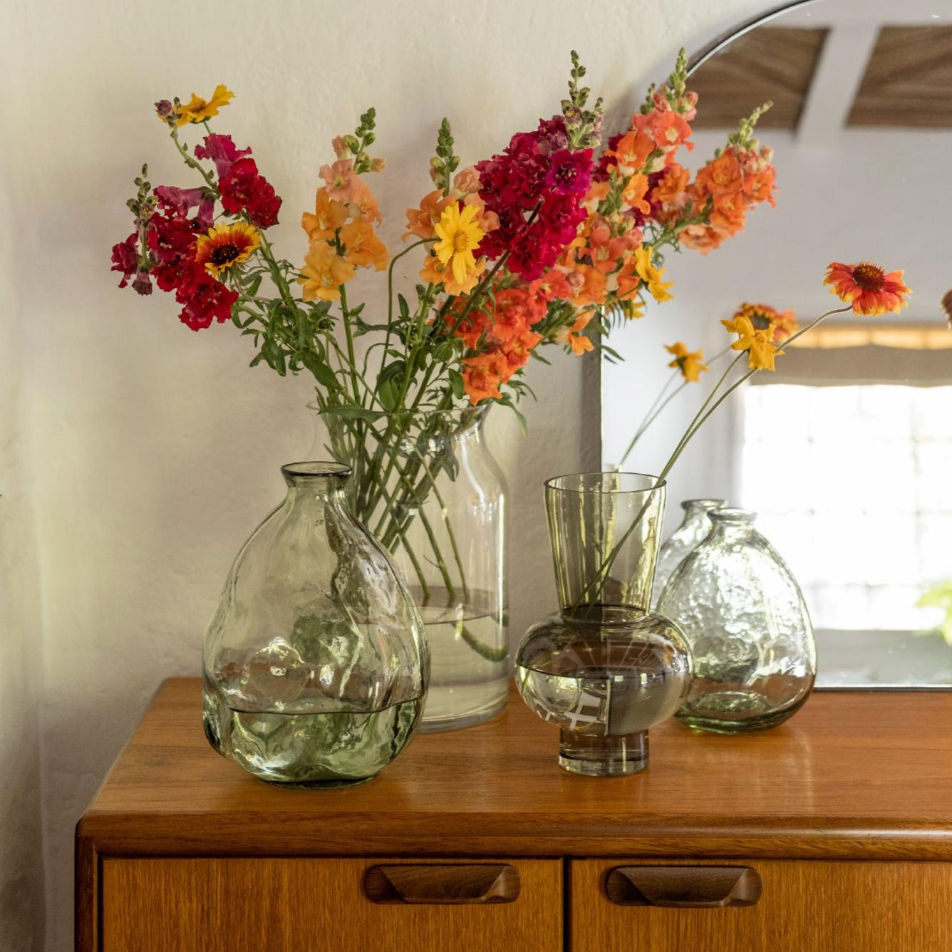 Handmade Green Glass Vase