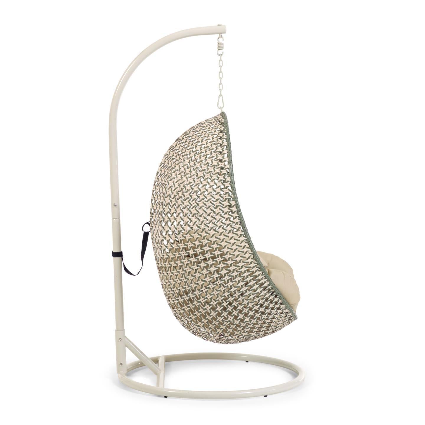 Hanging Rattan Armchair W/ Base