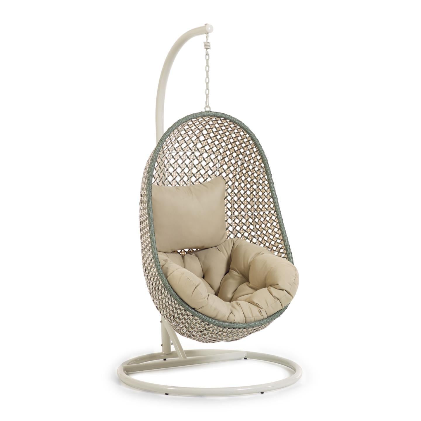 Hanging Rattan Armchair W/ Base