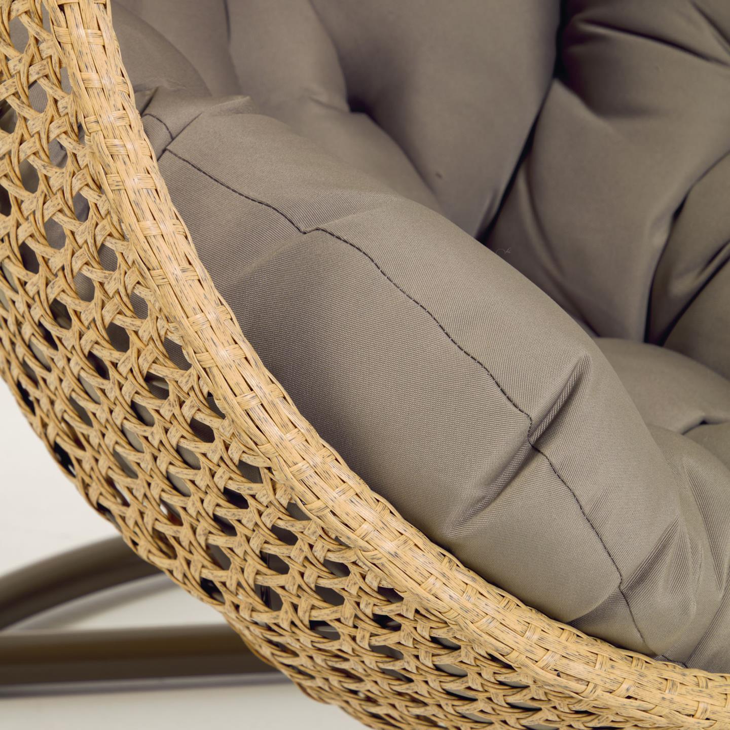 Hanging Rattan Armchair W/ Base