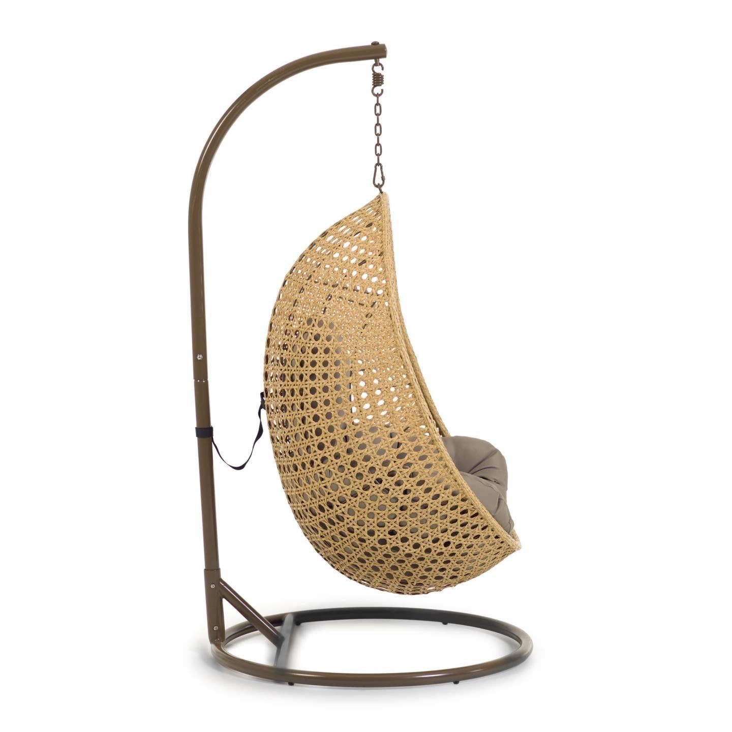 Hanging Rattan Armchair W/ Base