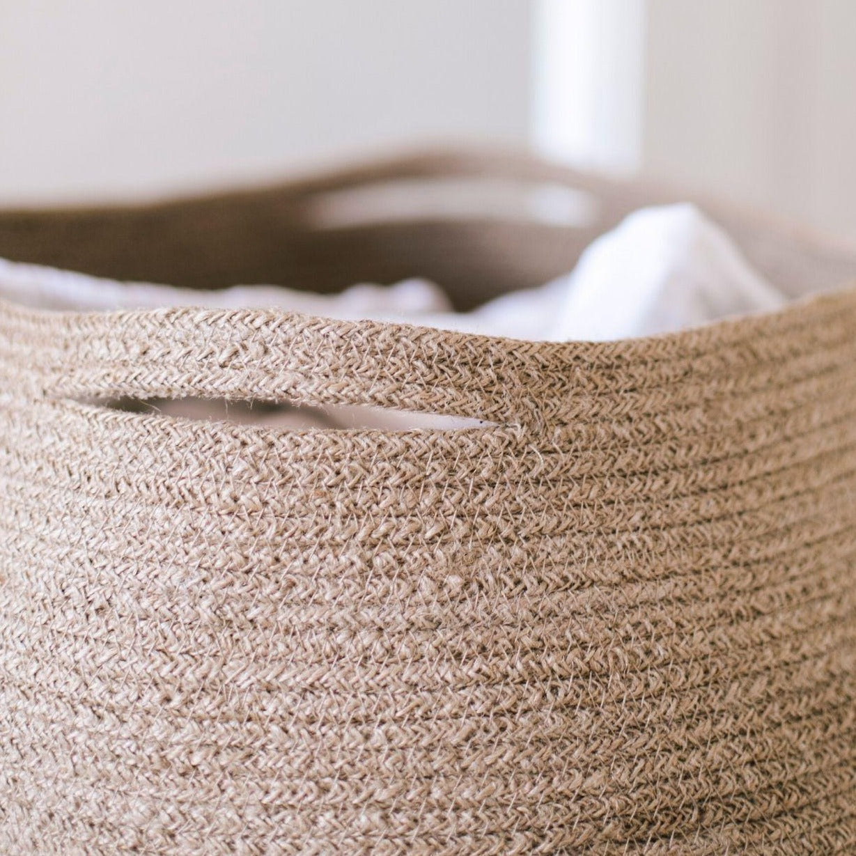 Jute Laundry Basket