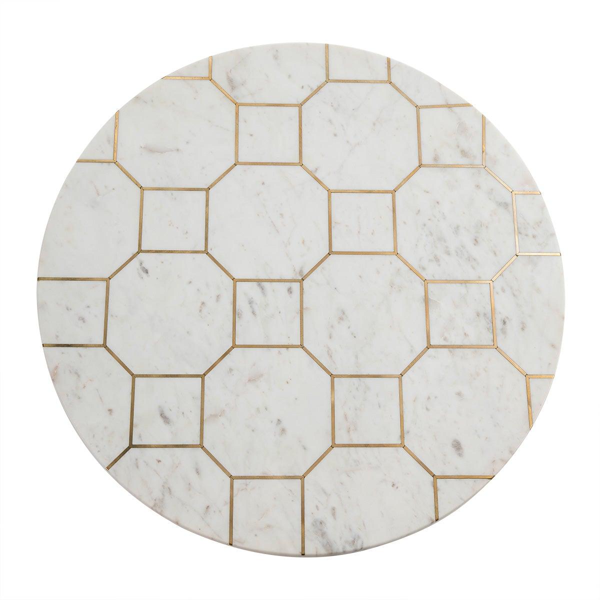 Marble Coffee Table W/Gold