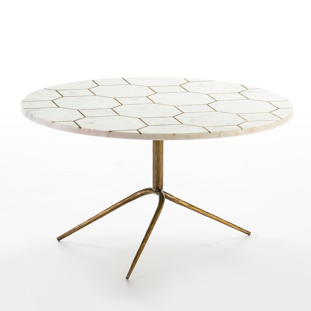 Marble Coffee Table W/Gold