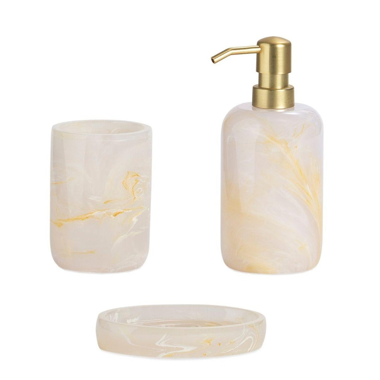 Marbled PVC Soap Dispenser