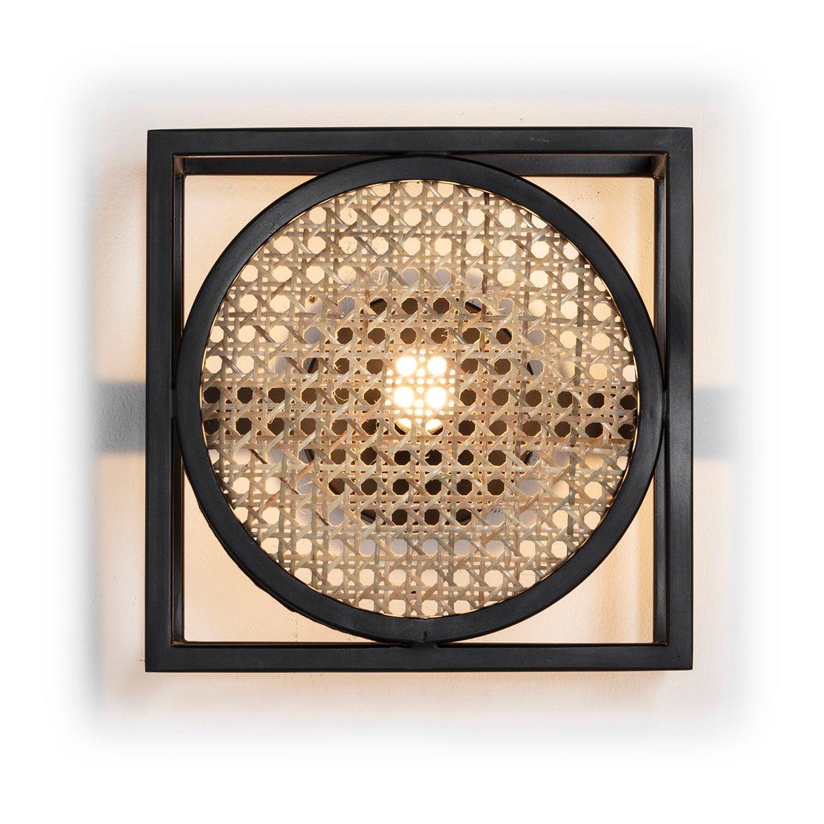 Mesh Rattan Wall Lamp