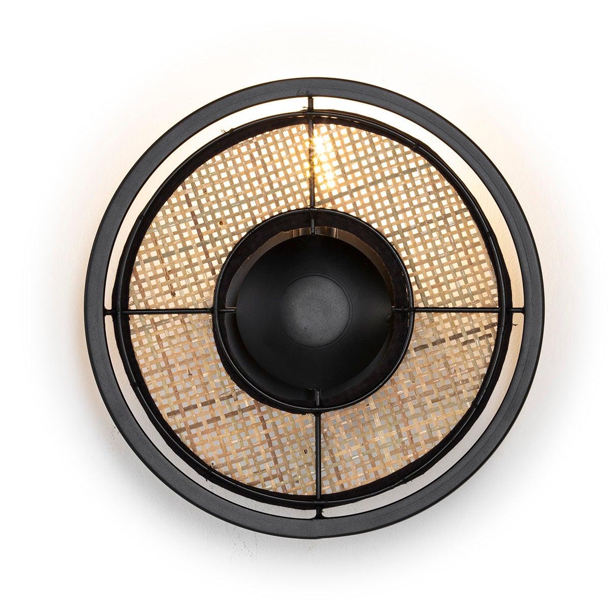 Mesh Rattan Wall Lamp