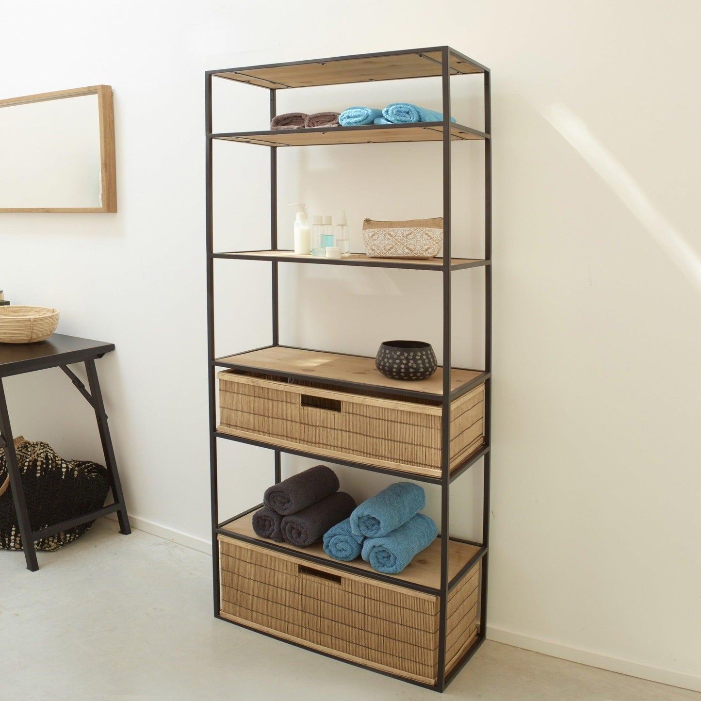 Metal Cabinet W/Shelves