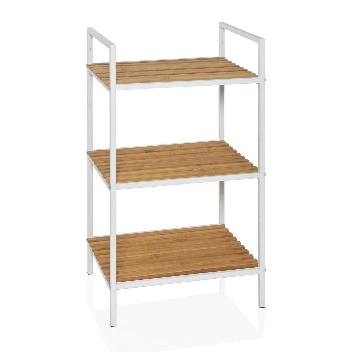 Metal Shelf W/Bamboo