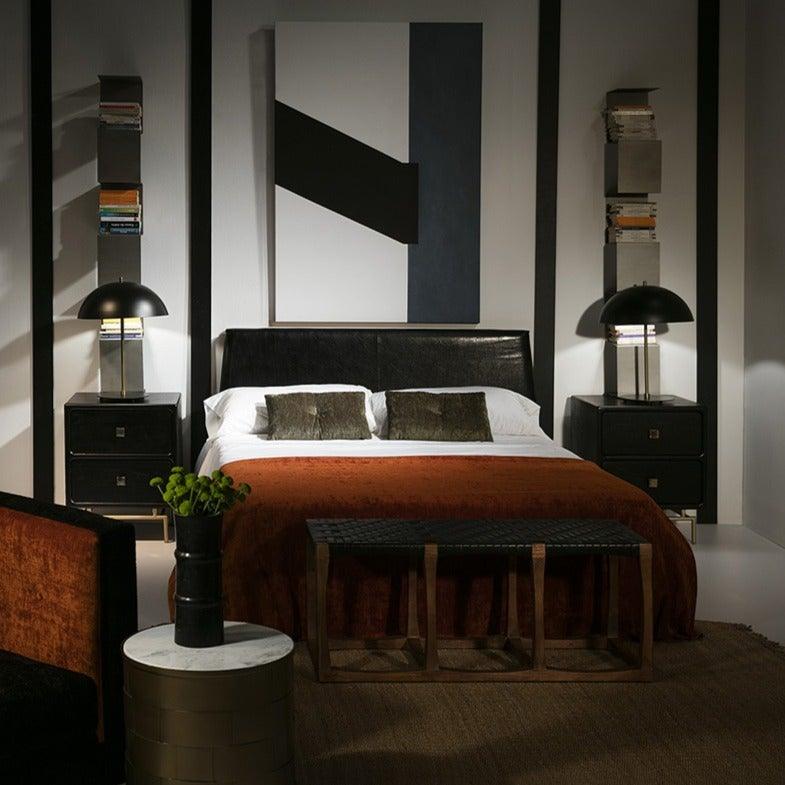 Metal Table Lamp W/Lampshade