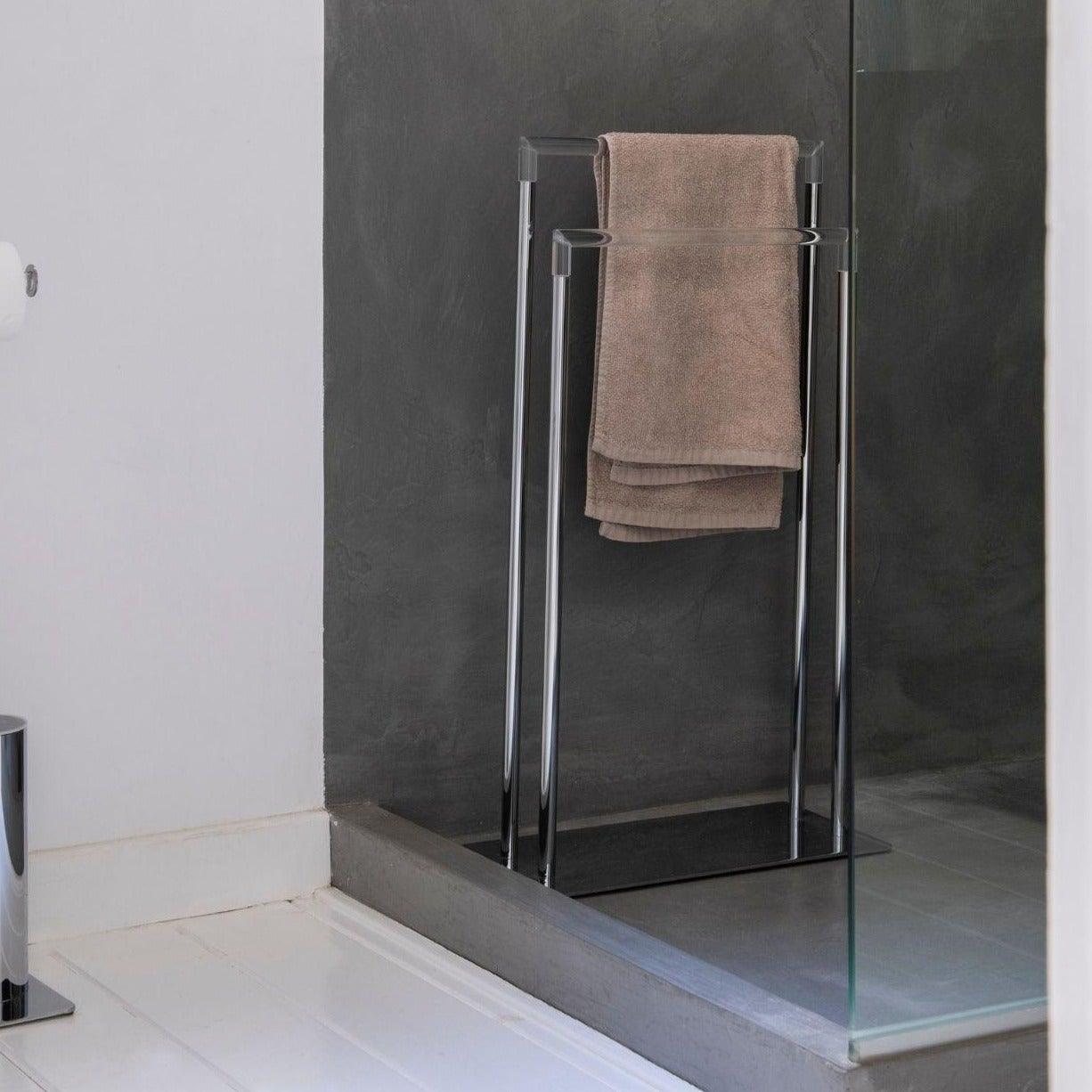 Metal Towel Rack W/Acrylic