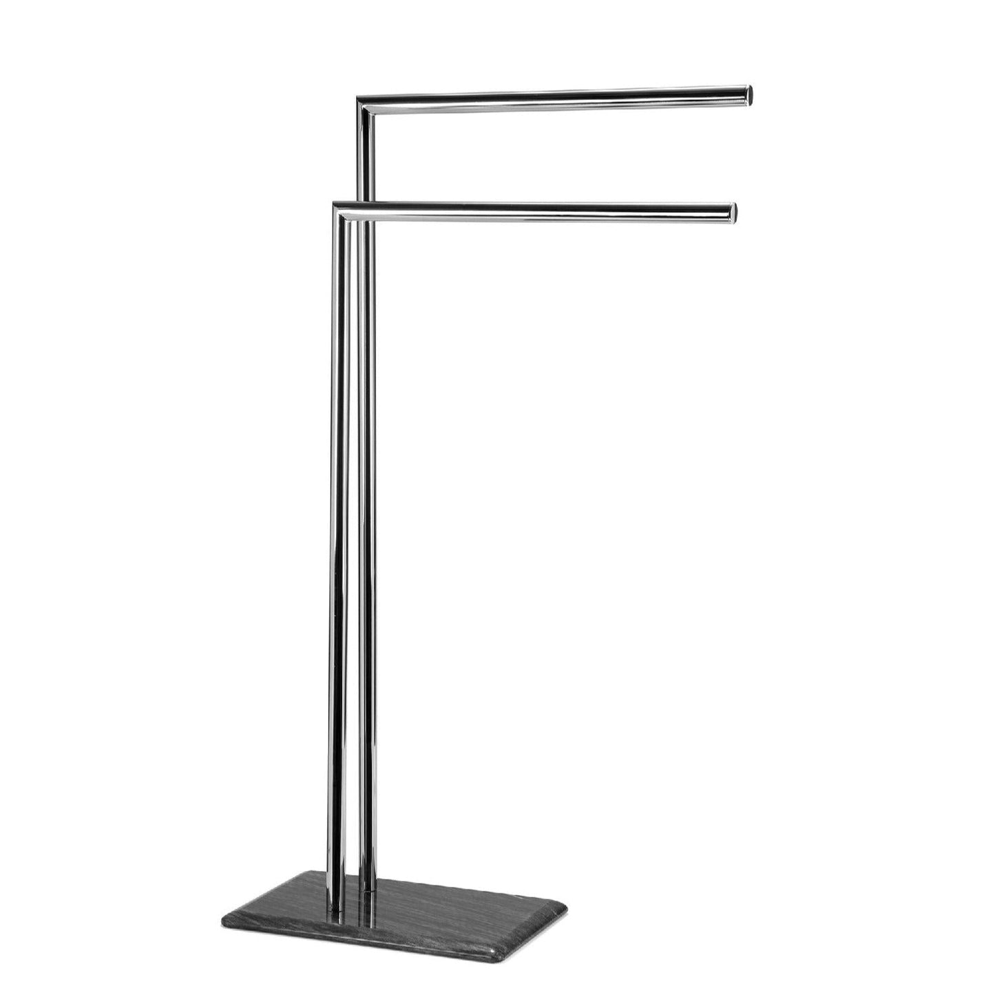 Metal Towel Rack W/Marble