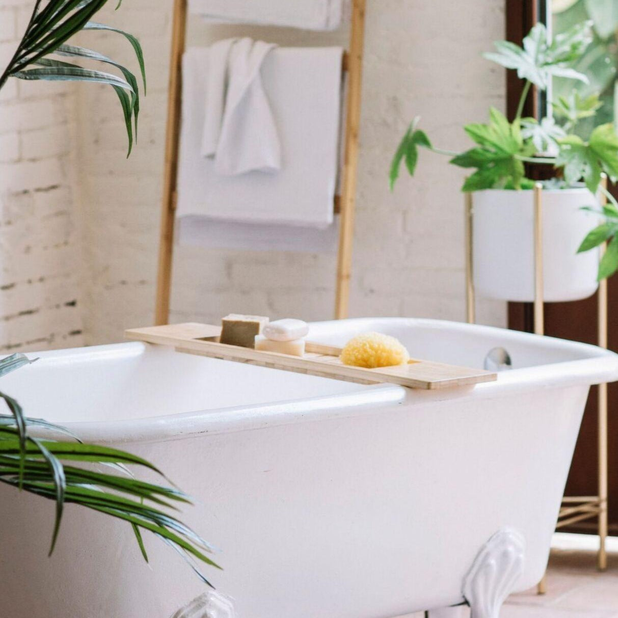 Nature Bamboo Bath Tray