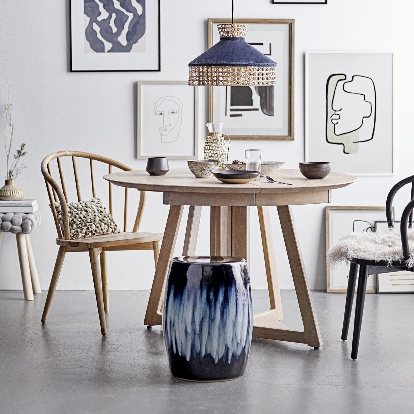 Nature Oak Wood Dining Table