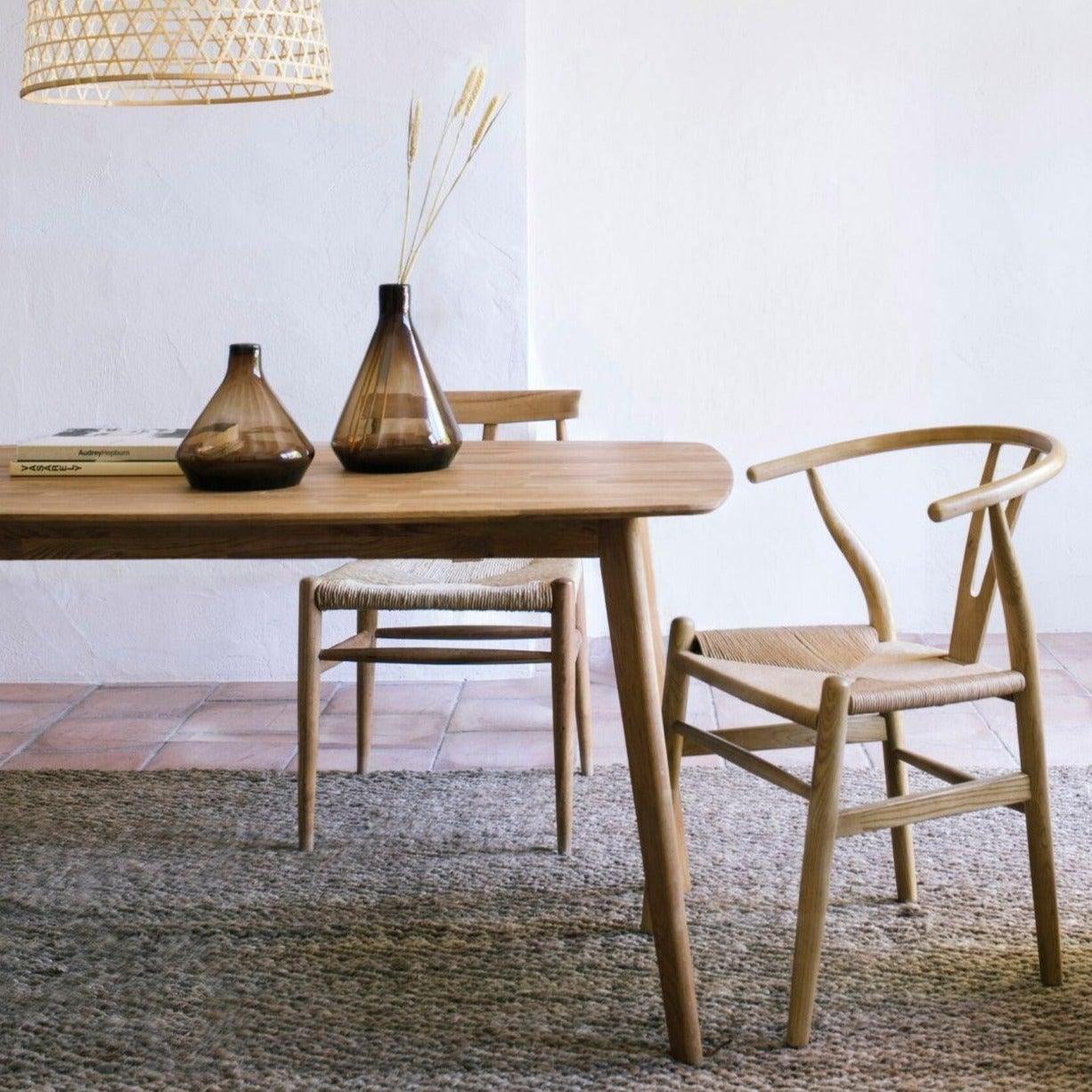 Nature Oak Wood Dining Table