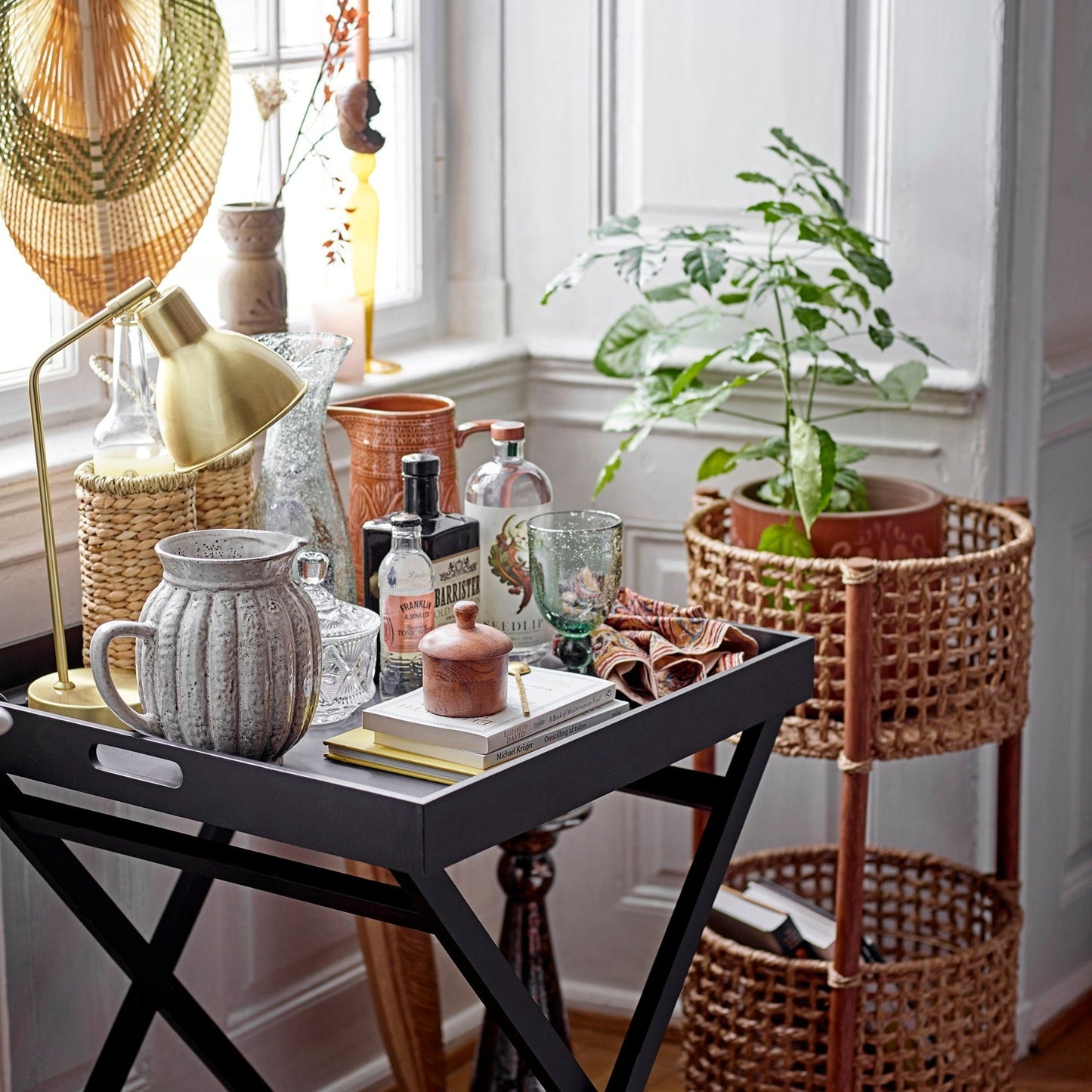 Nature Rafia Bottle Basket