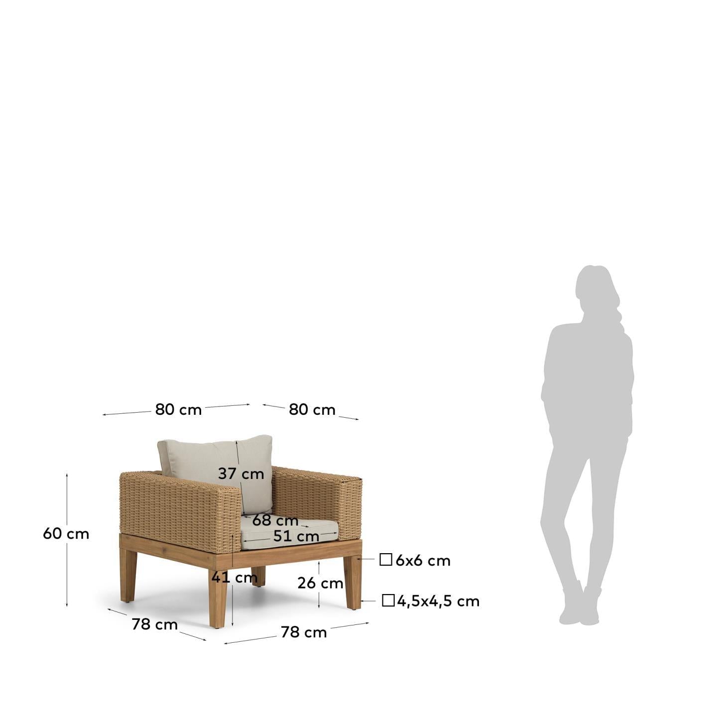 Nature Rattan Armchair