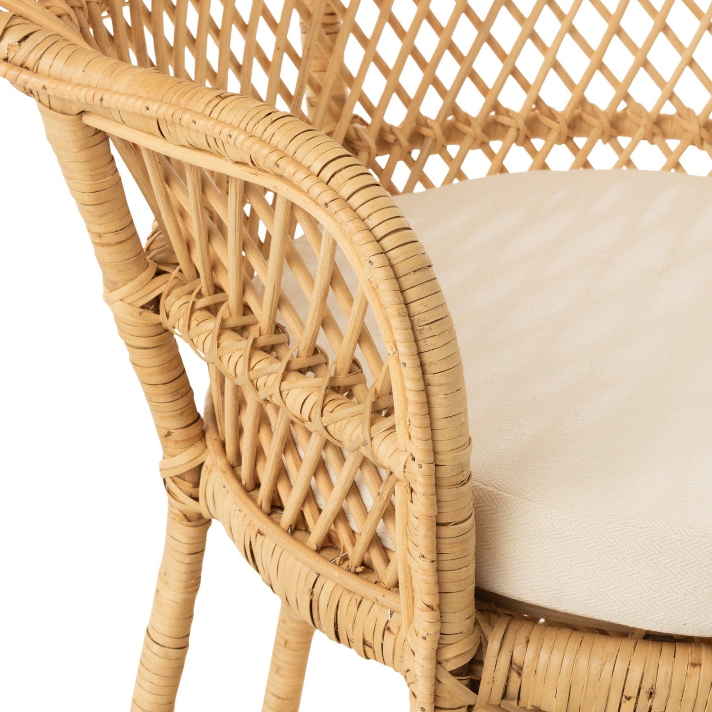 Nature Rattan Armchair W/ Cushion