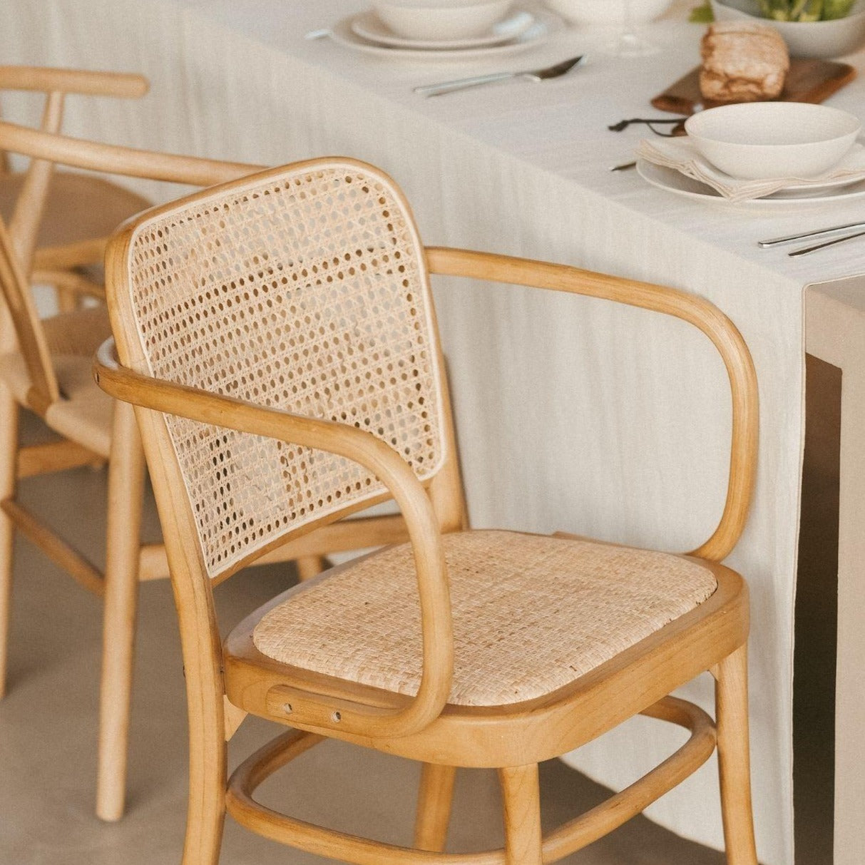 Nature Rattan Chair W/ Arms