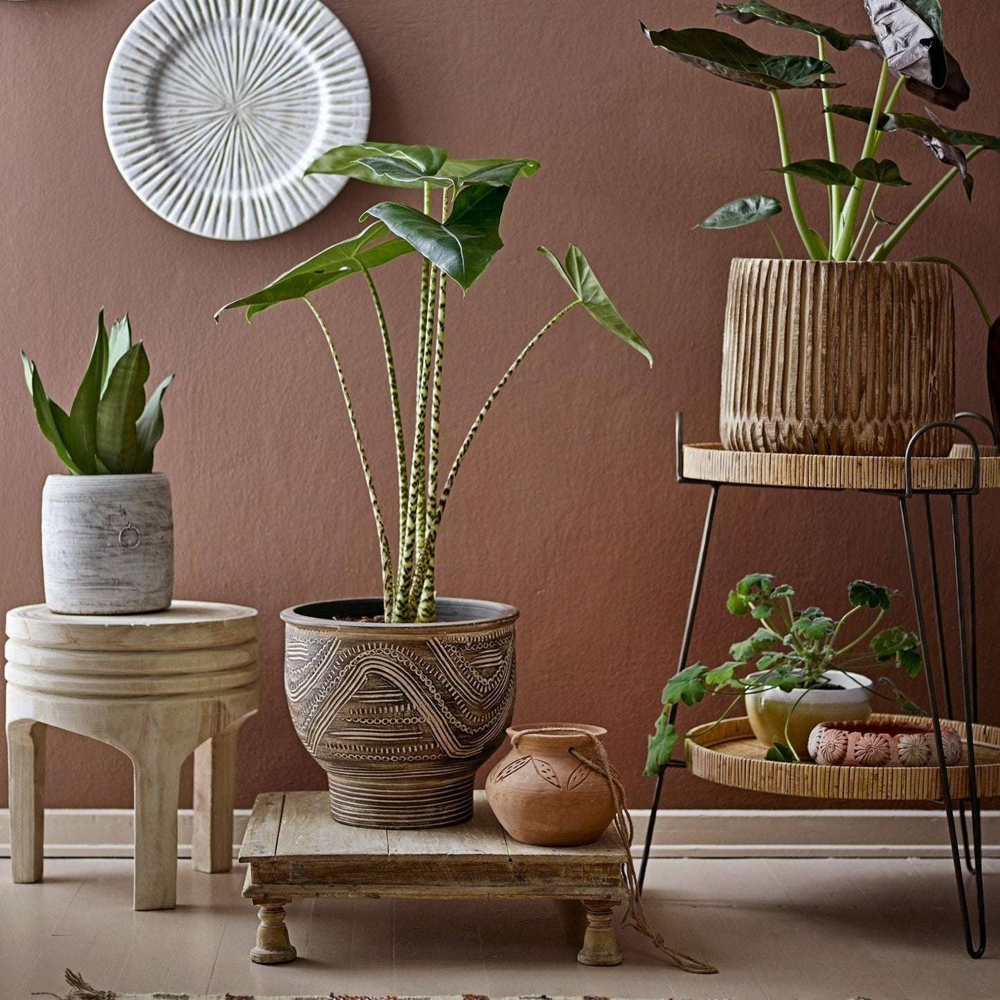 Nature Rattan Side Table