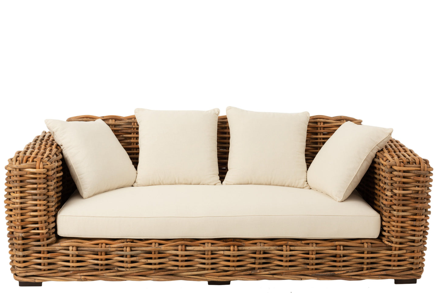 Nature Rattan Sofa W/ Cushions