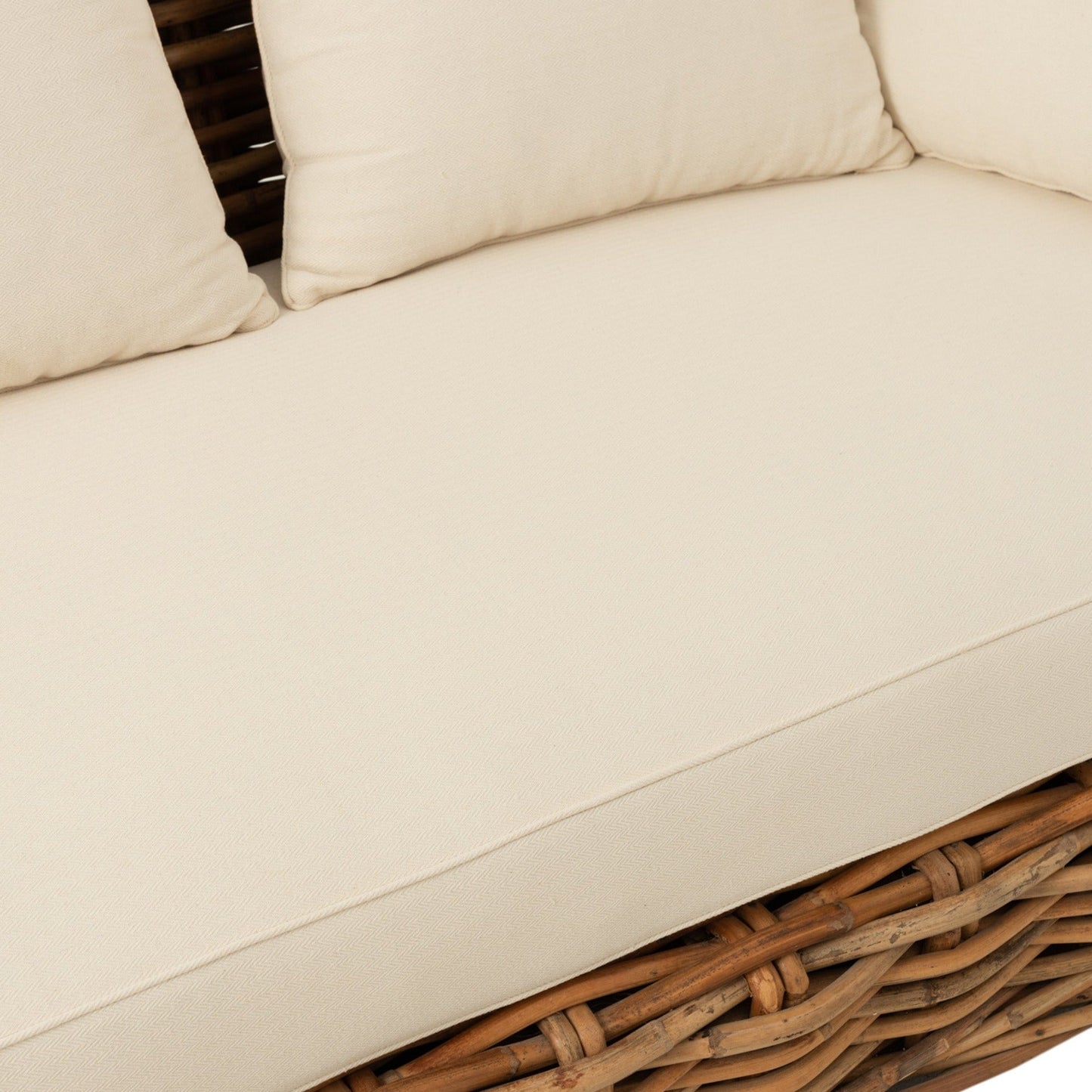 Nature Rattan Sofa W/ Cushions