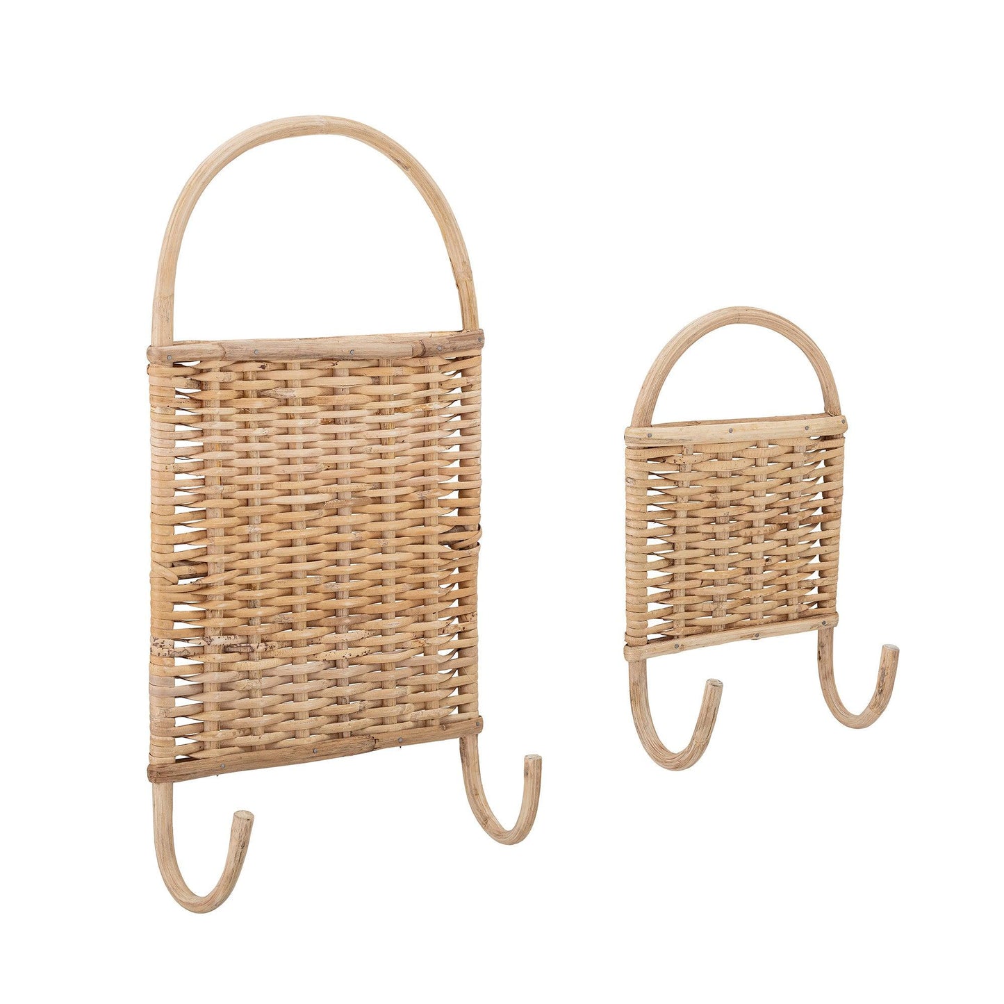 Nature Rattan Wall Hanger Set (x2)