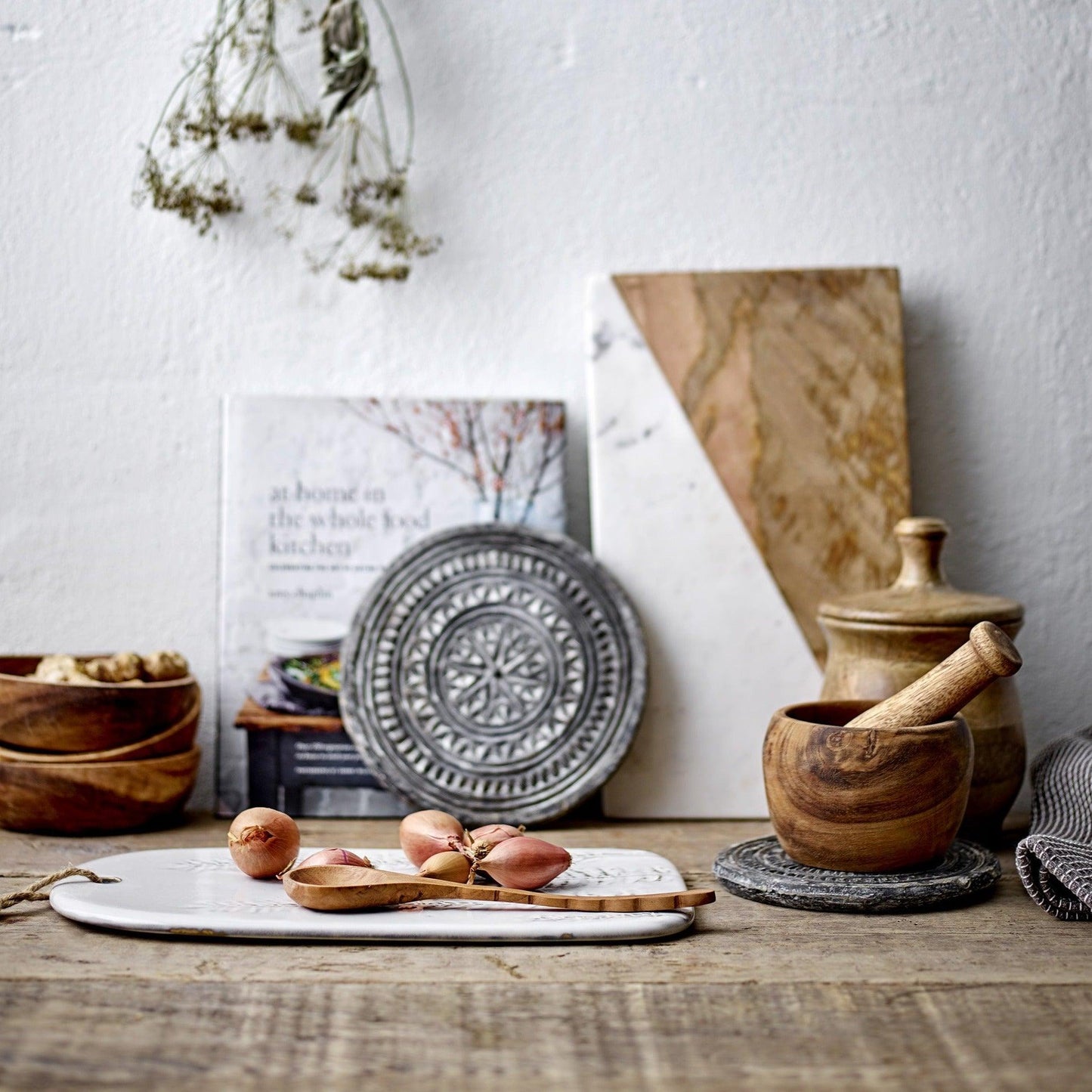 Nature Wood Bowl Set (x4)