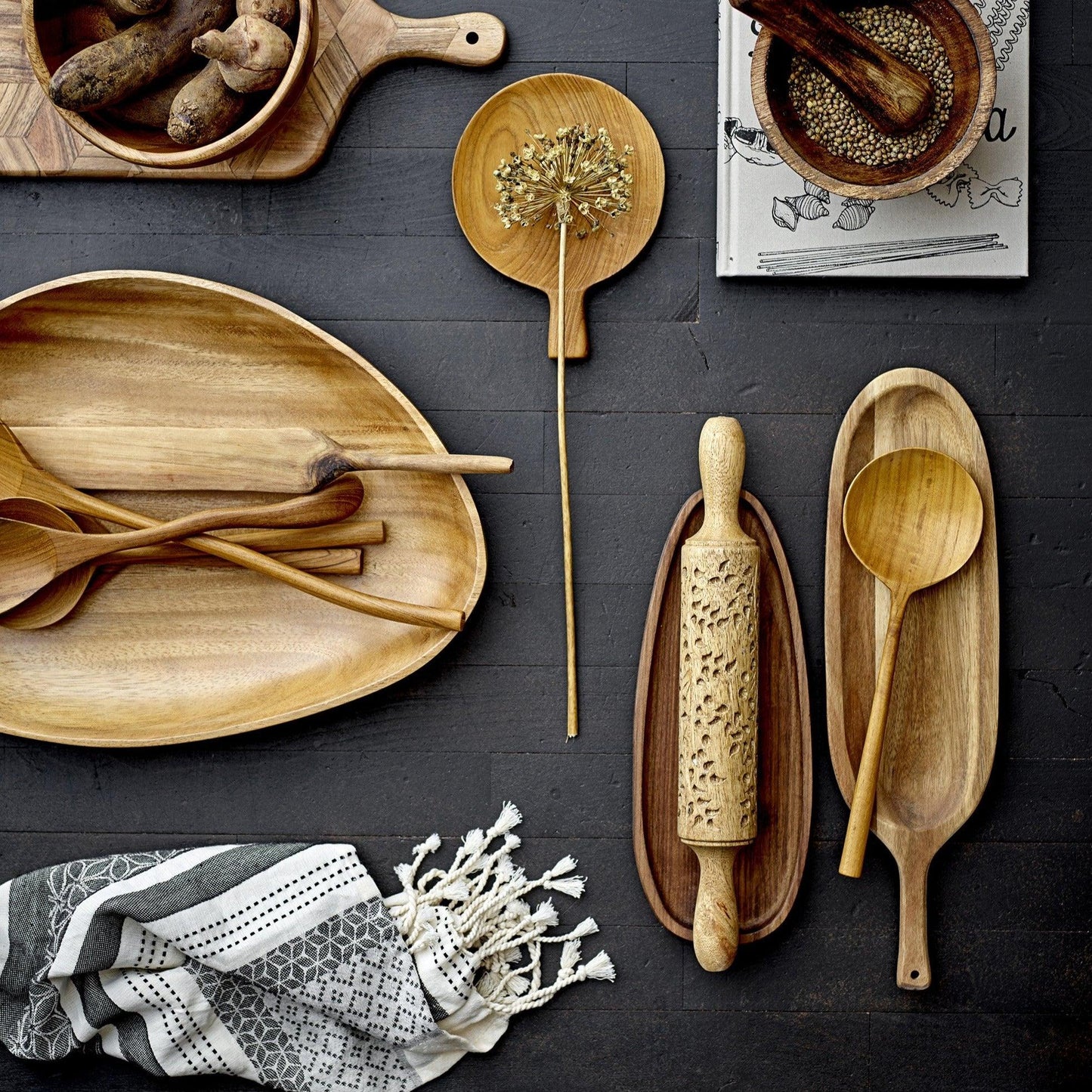 Nature Wood Salad Servers