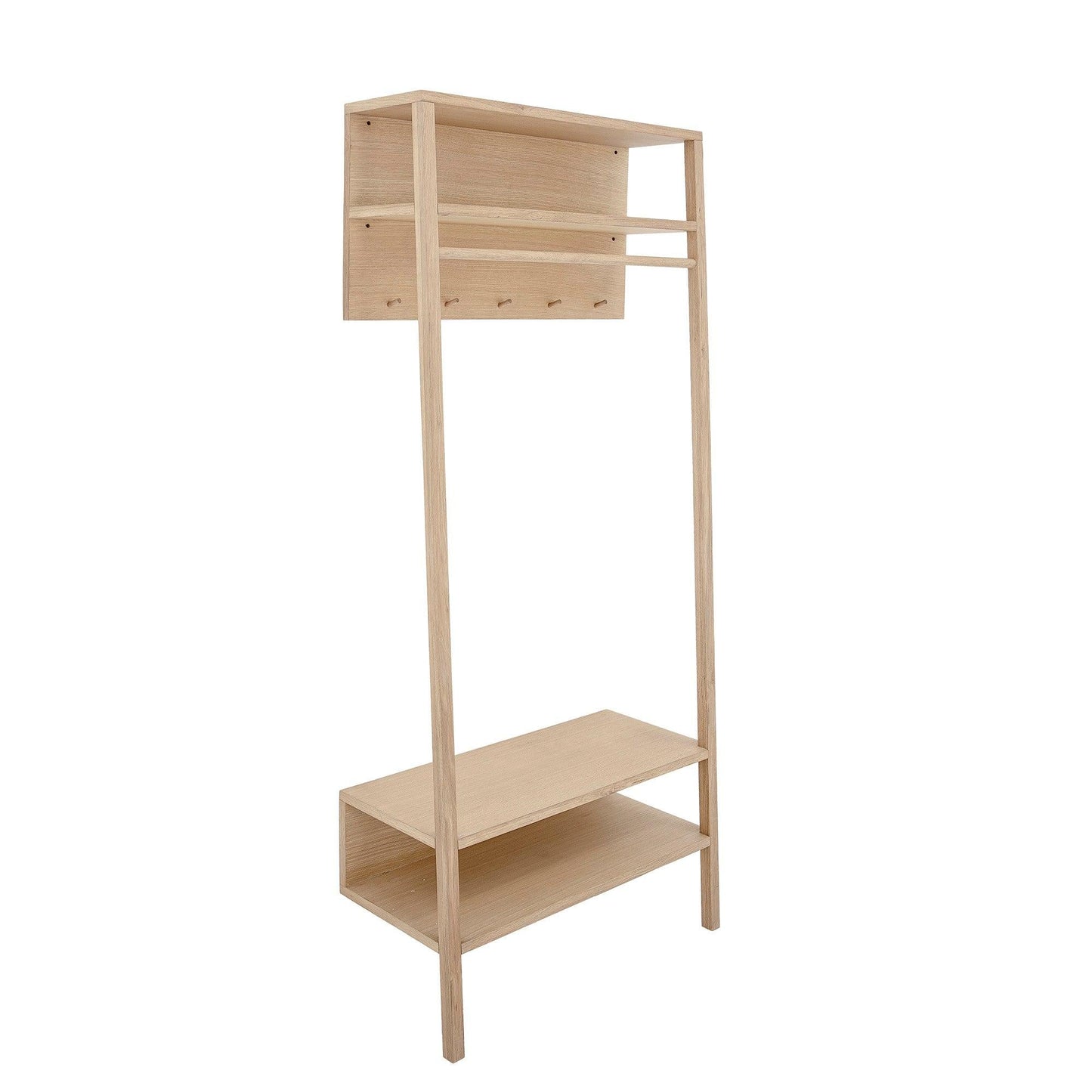 Oak Wood Clothes Rack